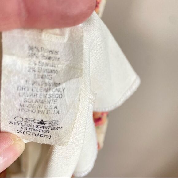 Adorable Floral Sleeveless High  Low Dress Small - Picture 2 of 4